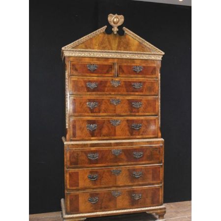 Antike Nussbaum Kommode England 1840