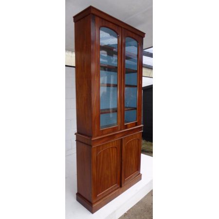 Original viktorianisches antikes Mahagoni Bücherregal englisch 1850