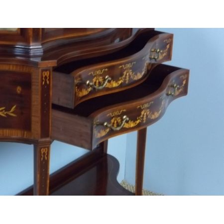 Antike Mahagoni Vitrine Edwards and Roberts ca 1895