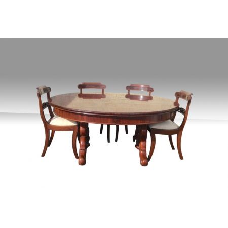 Großer original antiker Mahagoni Esstisch England 1860