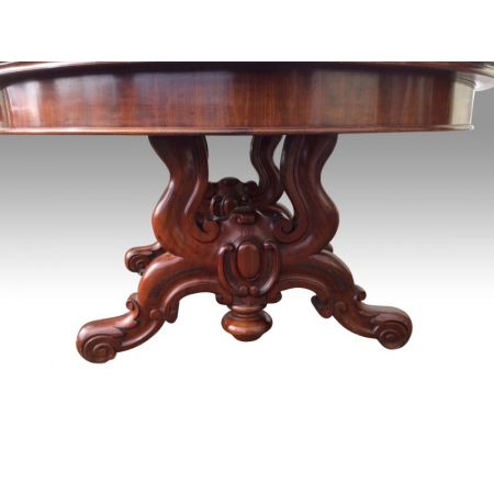 Großer original antiker Mahagoni Esstisch England 1860