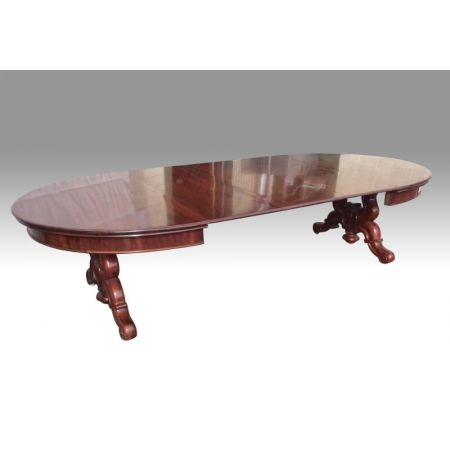 Großer original antiker Mahagoni Esstisch England 1860