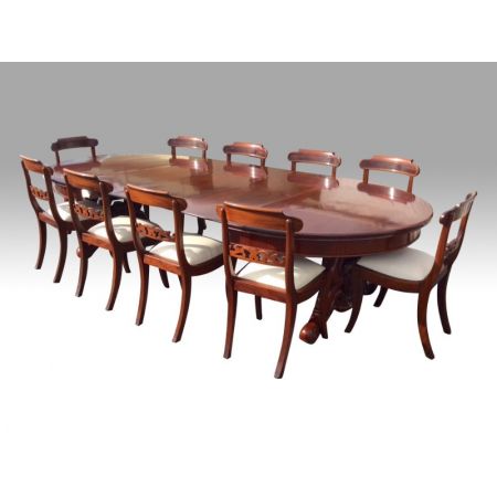 Großer original antiker Mahagoni Esstisch England 1860