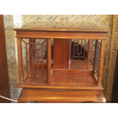 Edwardianisches Englisches Antikes Mahagoni Revolving Bookcase 1890