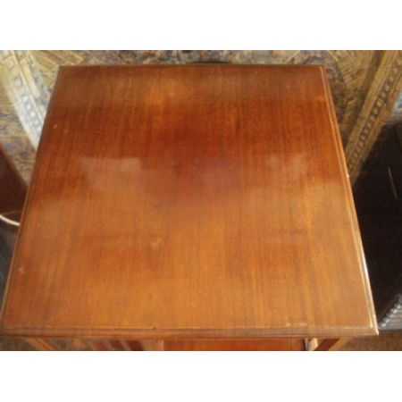 Edwardianisches Englisches Antikes Mahagoni Revolving Bookcase 1890