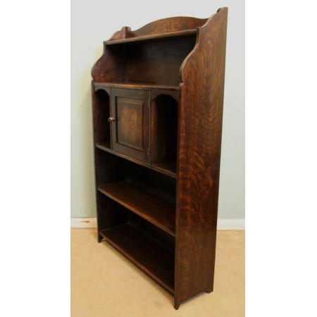 Original antikes offenes Eichen Bücherregal England 1920