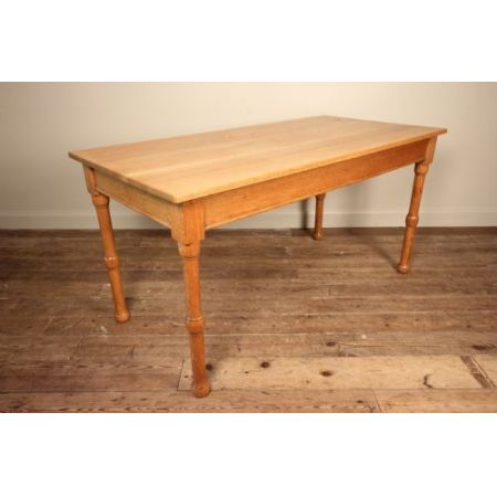 Englischer Antiker Arts & Crafts Kloster Eichen Esstisch 1900