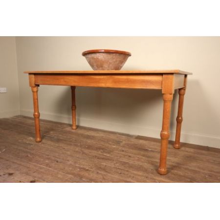 Englischer Antiker Arts & Crafts Kloster Eichen Esstisch 1900