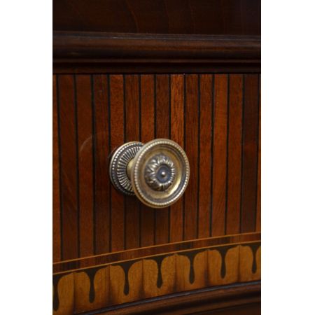 Spätviktorianische Mahagoni Vitrine original antik 1890