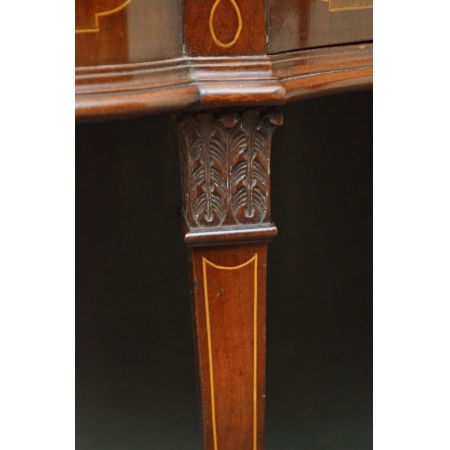 Spätviktorianische Mahagoni Vitrine original antik 1890