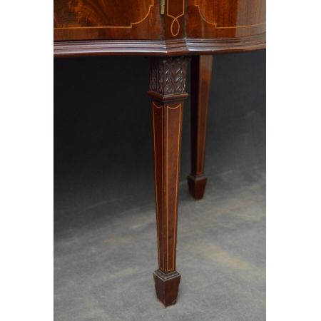 Spätviktorianische Mahagoni Vitrine original antik 1890