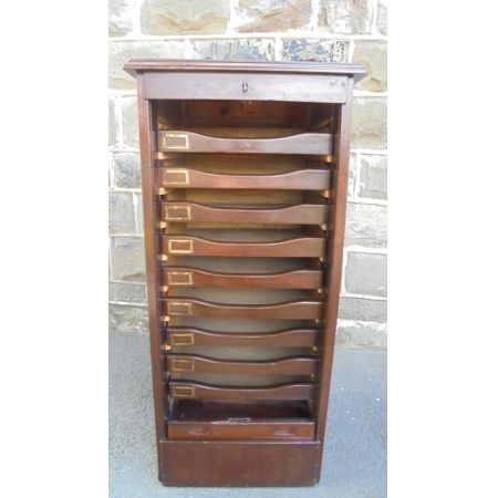 Original antiker Mahagoni Aktenschrank England 1900