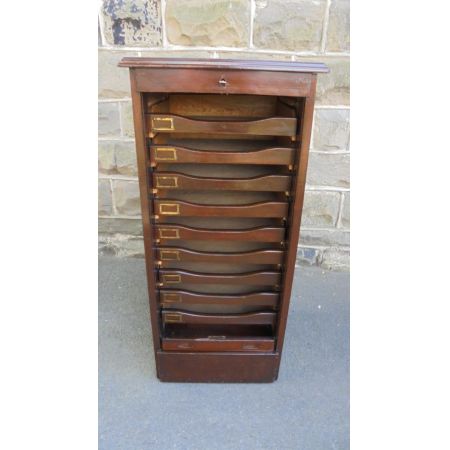 Original antiker Mahagoni Aktenschrank England 1900