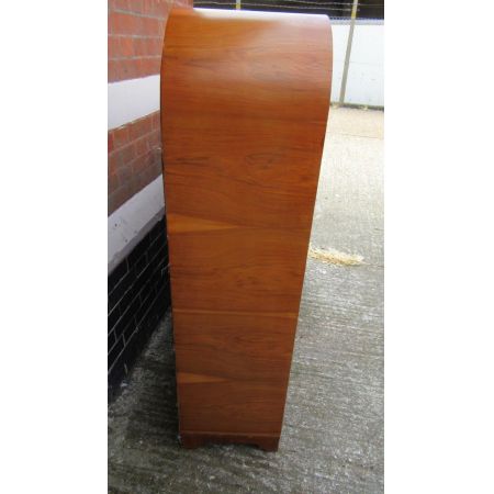 Art Deco Antike Nussbaum Vitrine England 1920