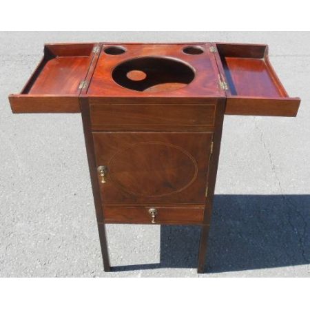 Georgianischer original antiker Mahagoni Waschtisch ca 1800