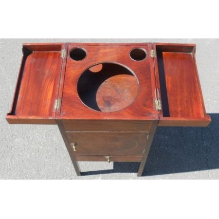 Georgianischer original antiker Mahagoni Waschtisch ca 1800