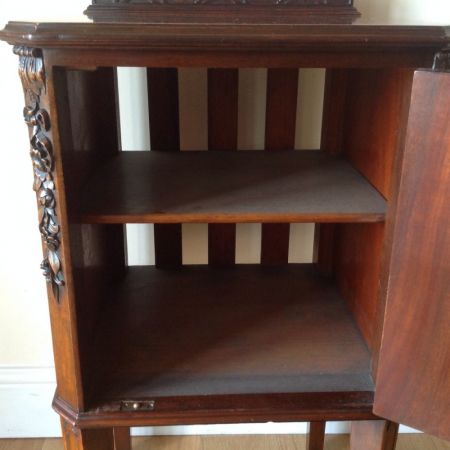 Antiker viktorianischer Mahagoni Nachtschrank England 1890