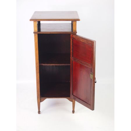 Edwardianischer original antiker Mahagoni Musikschrank England ca 1905