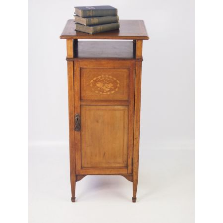 Edwardianischer original antiker Mahagoni Musikschrank England ca 1905