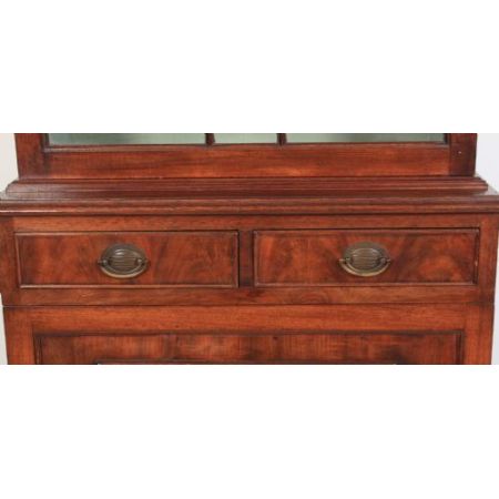 Großartiger Antiker Mahagoni Bücherschrank England 1890