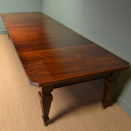 Viktorianischer Mahagoni Esstisch erweiterbar antik 1850