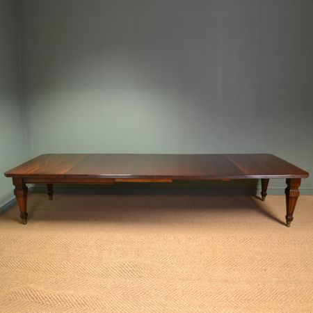 Viktorianischer Mahagoni Esstisch erweiterbar antik 1850