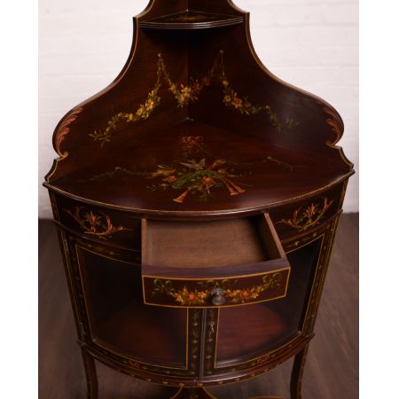 Ausgezeichnetes Antikes edwardianisches Mahagoni Sideboard Eckschrank englisch 1890