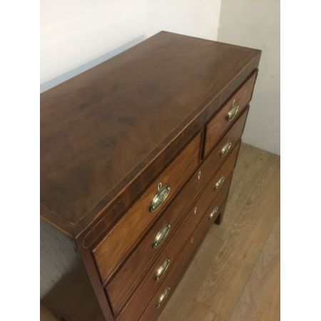 Georgianische original antike Mahagoni Kommode britisch ca 1800