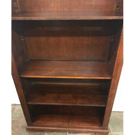 Bezauberndes Antikes englisches Eichen Bücherregal 1920