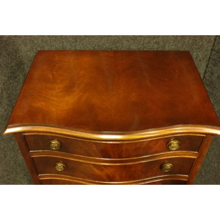 Hohe original antike Mahagoni Kommode England 1920