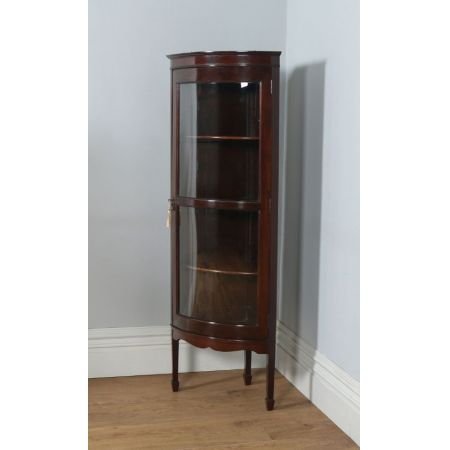 Antike original edwardianische Mahagoni Vitrine englisch ca 1900