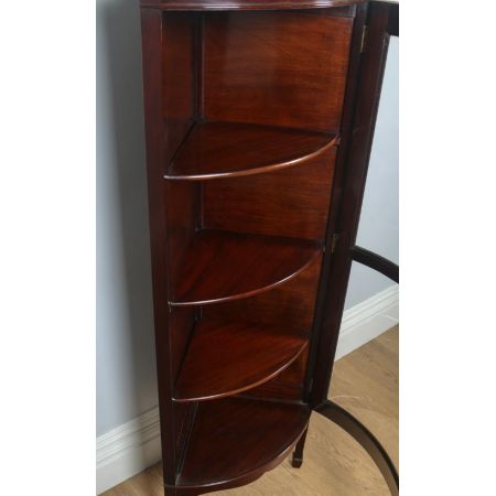 Antike original edwardianische Mahagoni Vitrine englisch ca 1900