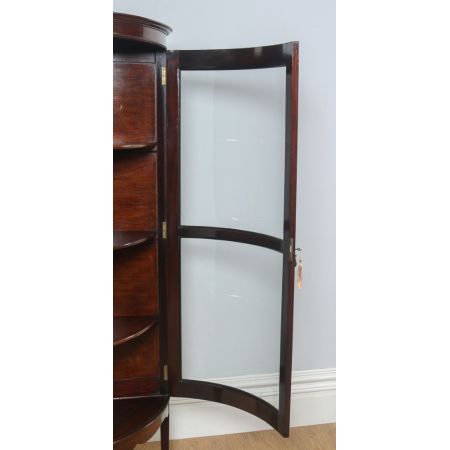 Antike original edwardianische Mahagoni Vitrine englisch ca 1900