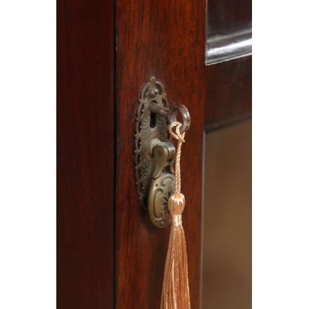 Antike original edwardianische Mahagoni Vitrine englisch ca 1900