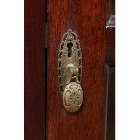 Antike original edwardianische Mahagoni Vitrine englisch ca 1900