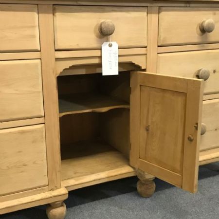 Viktorianisches original antikes Kiefern Sideboard englisch 1850