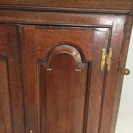 Original antiker georgianischer Eichen Eckschrank George II britisch 1750