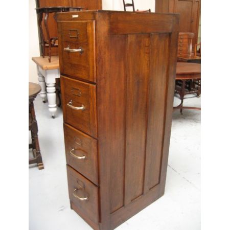 Praktischer Antiker Aktenschrank Eiche englisch ca 1920