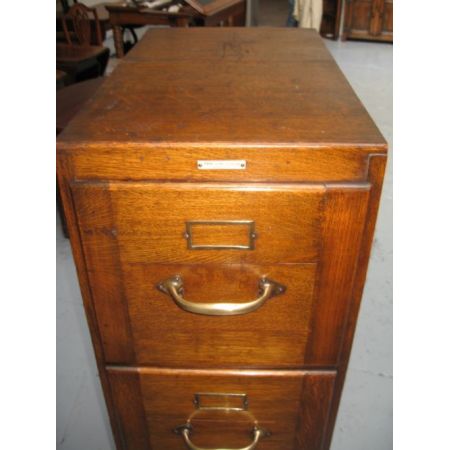 Praktischer Antiker Aktenschrank Eiche englisch ca 1920