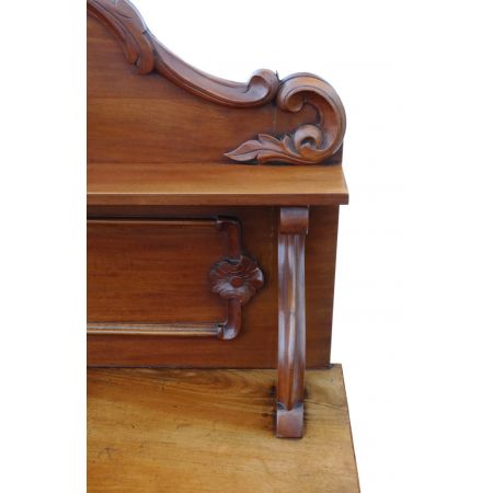 Antikes original viktorianisches Nussbaum Mahagoni Sideboard englisch ca 1880 