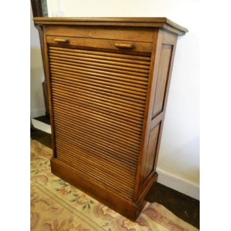 Großer original antiker Eichen Aktenschrank englisch 1920