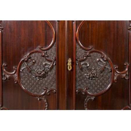 Zeitloser Antiker Mahagoni Bücherschrank englisch 1900