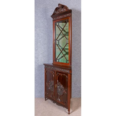 Zeitloser Antiker Mahagoni Bücherschrank englisch 1900