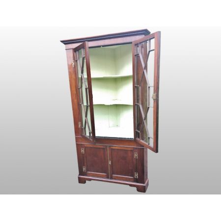 Erstklassige englische antike Mahagoni Vitrine ca 1800