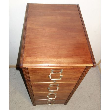 Viktorianischer original antiker Mahagoni Aktenschrank englisch 1890