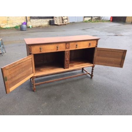 Attraktives edwardianisches antikes Arts and Crafts Sideboard Eiche England ca 1900