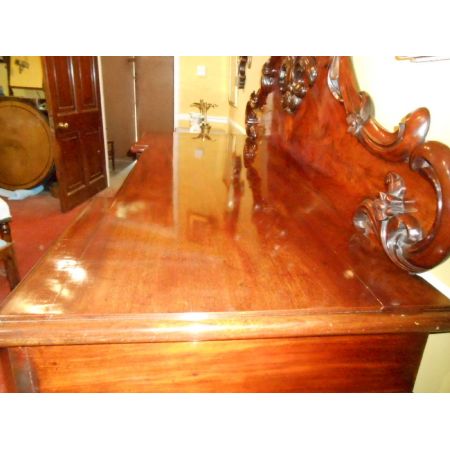 Englischer viktorianischer Mahagoni Schreibtisch antik ca 1850