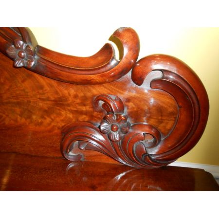 Englischer viktorianischer Mahagoni Schreibtisch antik ca 1850