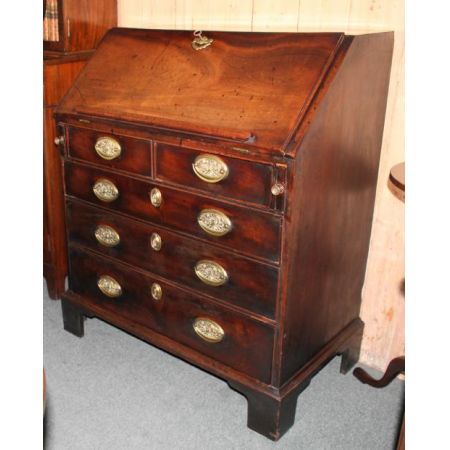 Kleiner original georgianischer antiker Mahagoni Sekretär England ca 1770