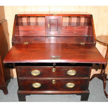 Kleiner original georgianischer antiker Mahagoni Sekretär England ca 1770